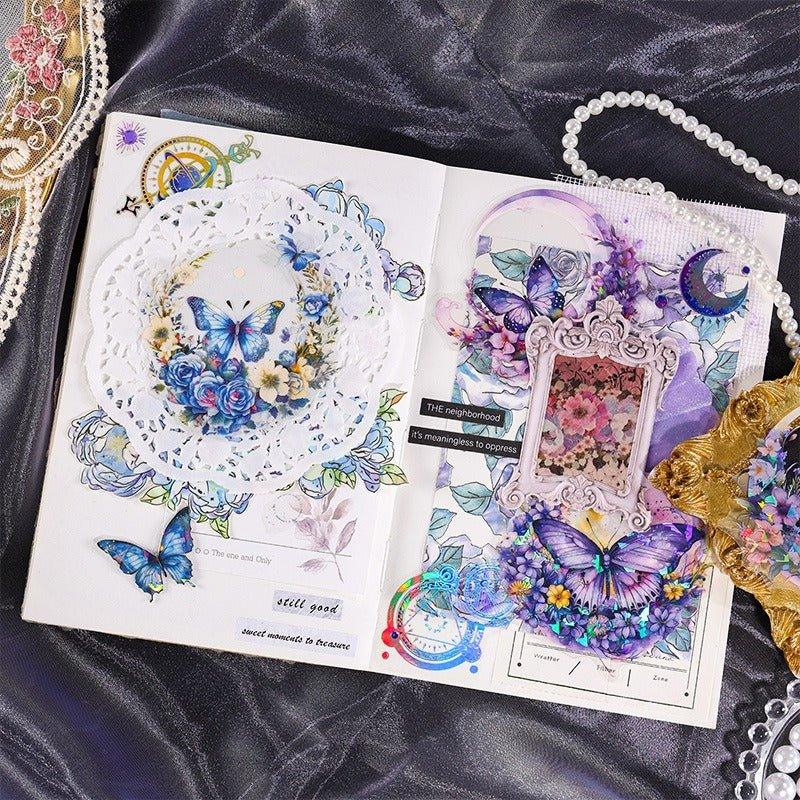 1018 Special oil PET sticker packs Xiangfu Flower Moon Series - Memo Journals