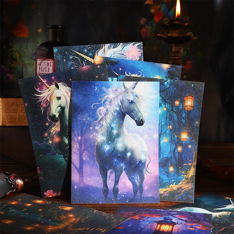 2005 Material Paper Starry Forest Series Retro Forest Fairy Tale Journal Decoration - Memo Journals