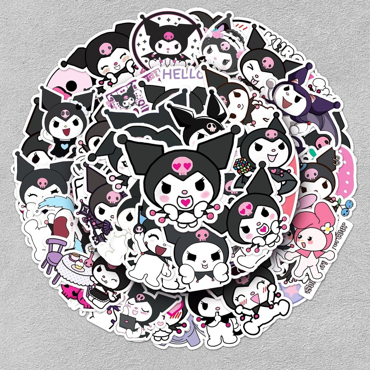 1049 (50 Kurome Animated Sanrio Stickers) - Memo Journals