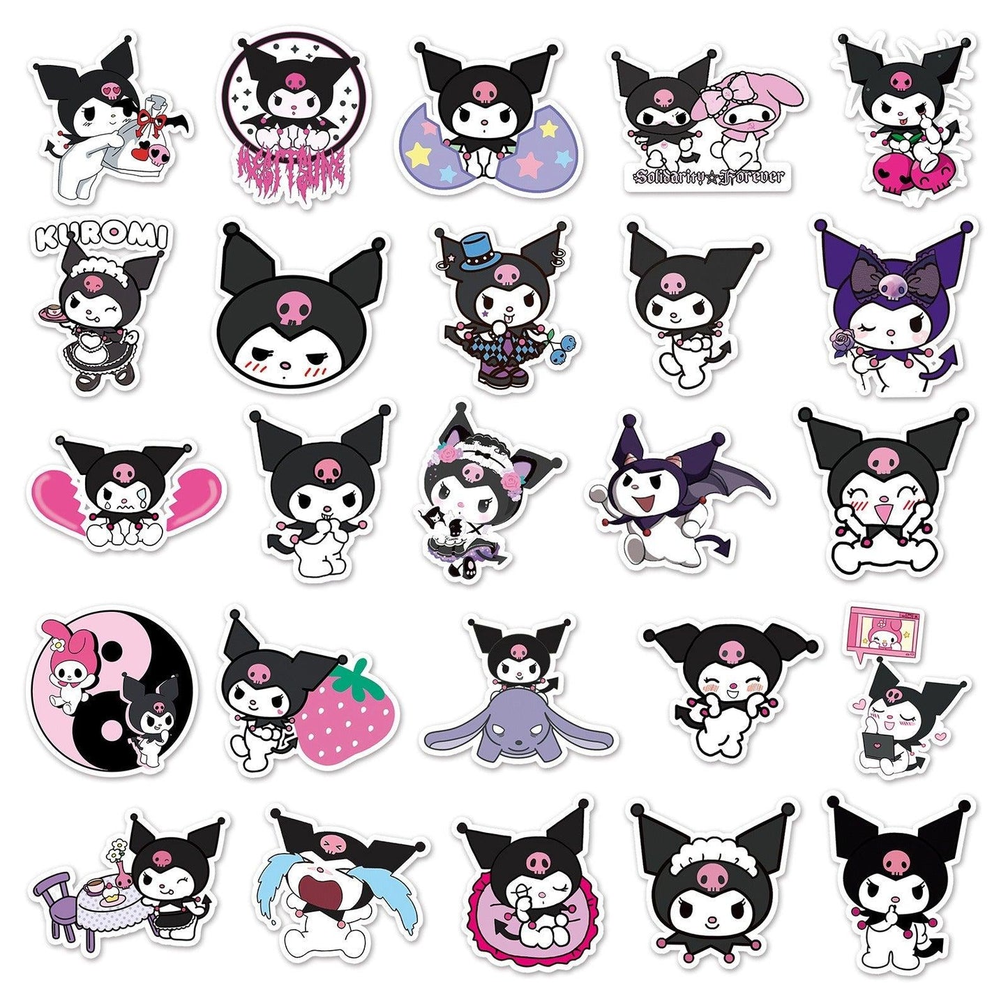 1049 (50 Kurome Animated Sanrio Stickers) - Memo Journals