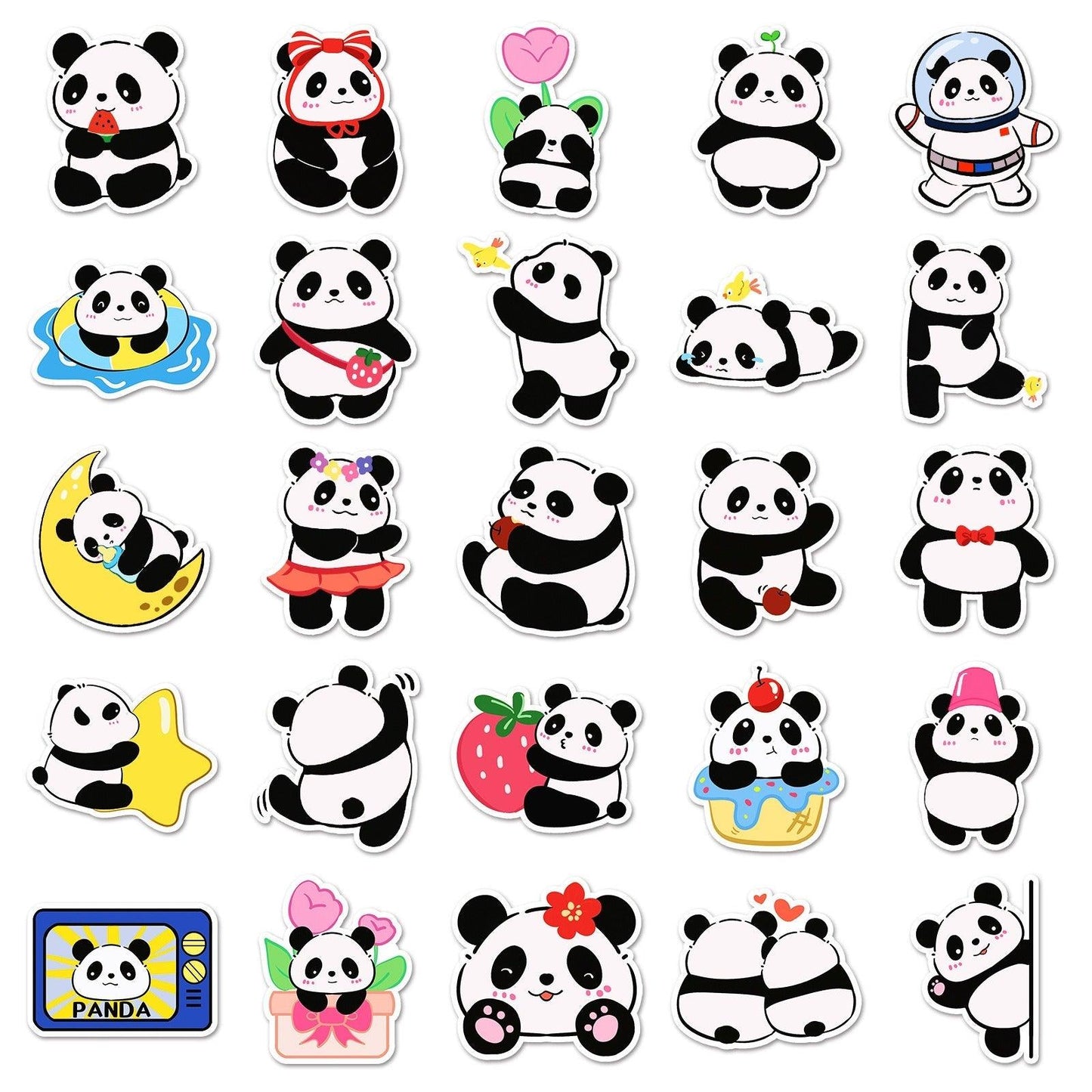1046(50 Panda Stickers) - Memo Journals