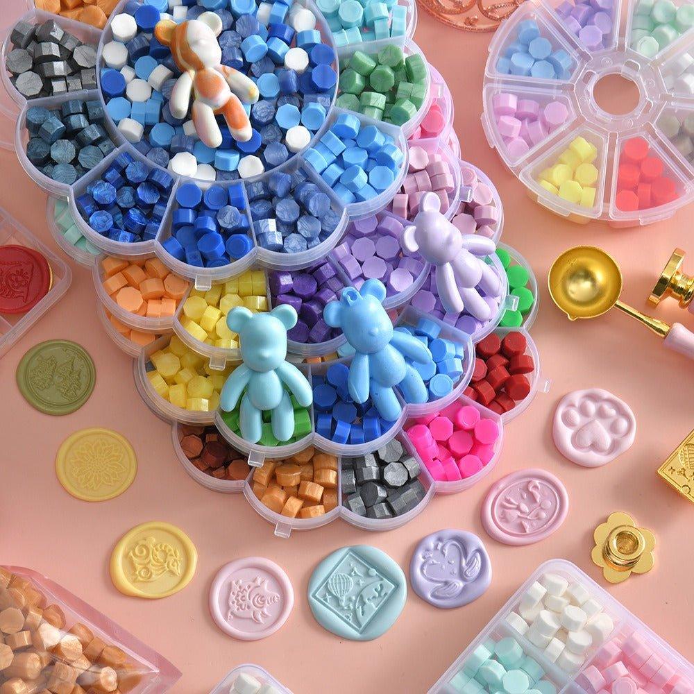 5014 (24 Colors Box Sealer Wax Sealer Stamps) - Memo Journals