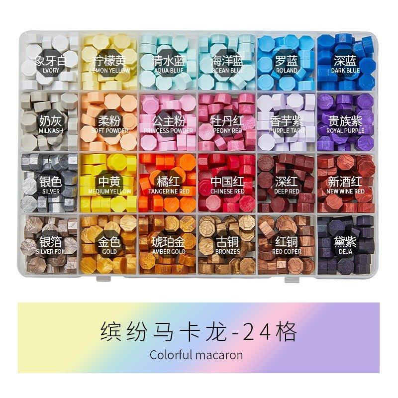 5014 (24 Colors Box Sealer Wax Sealer Stamps) - Memo Journals