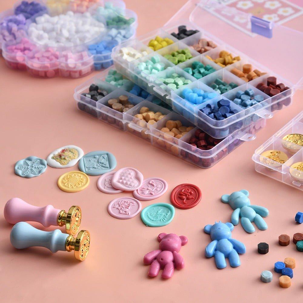 5014 (24 Colors Box Sealer Wax Sealer Stamps) - Memo Journals