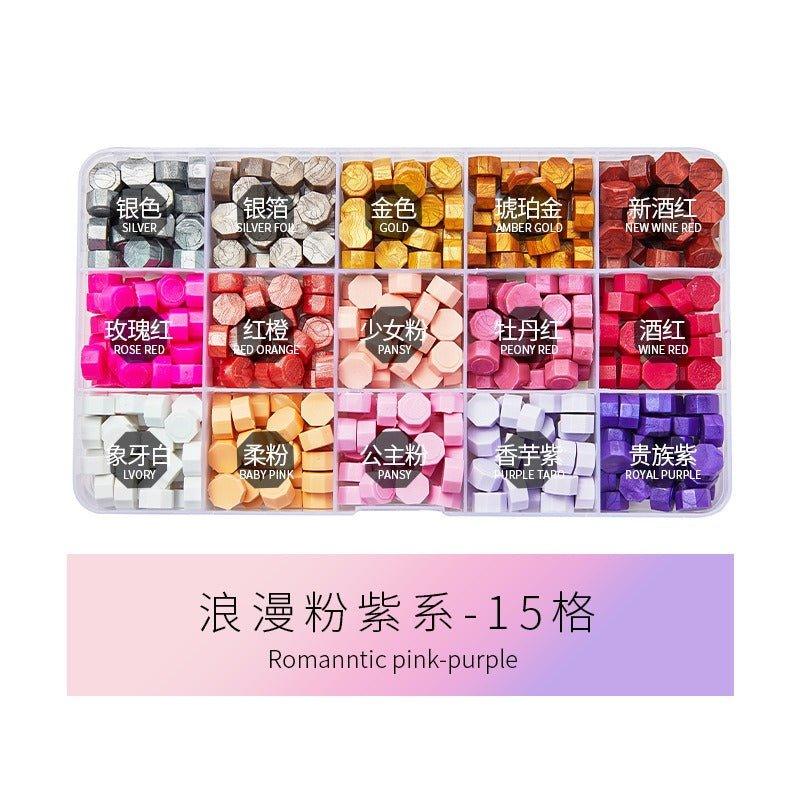 5014 (24 Colors Box Sealer Wax Sealer Stamps) - Memo Journals