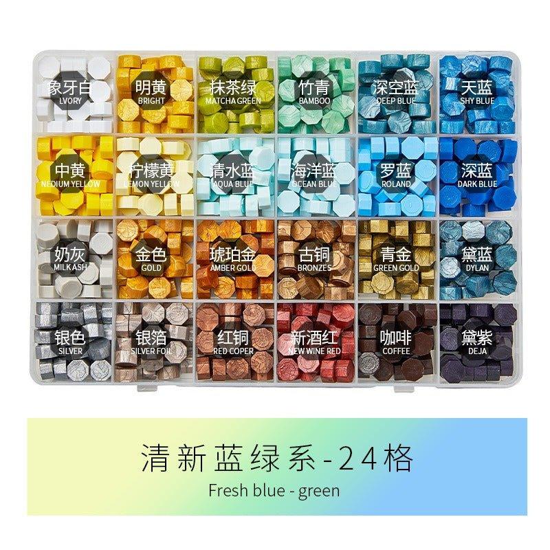 5014 (24 Colors Box Sealer Wax Sealer Stamps) - Memo Journals