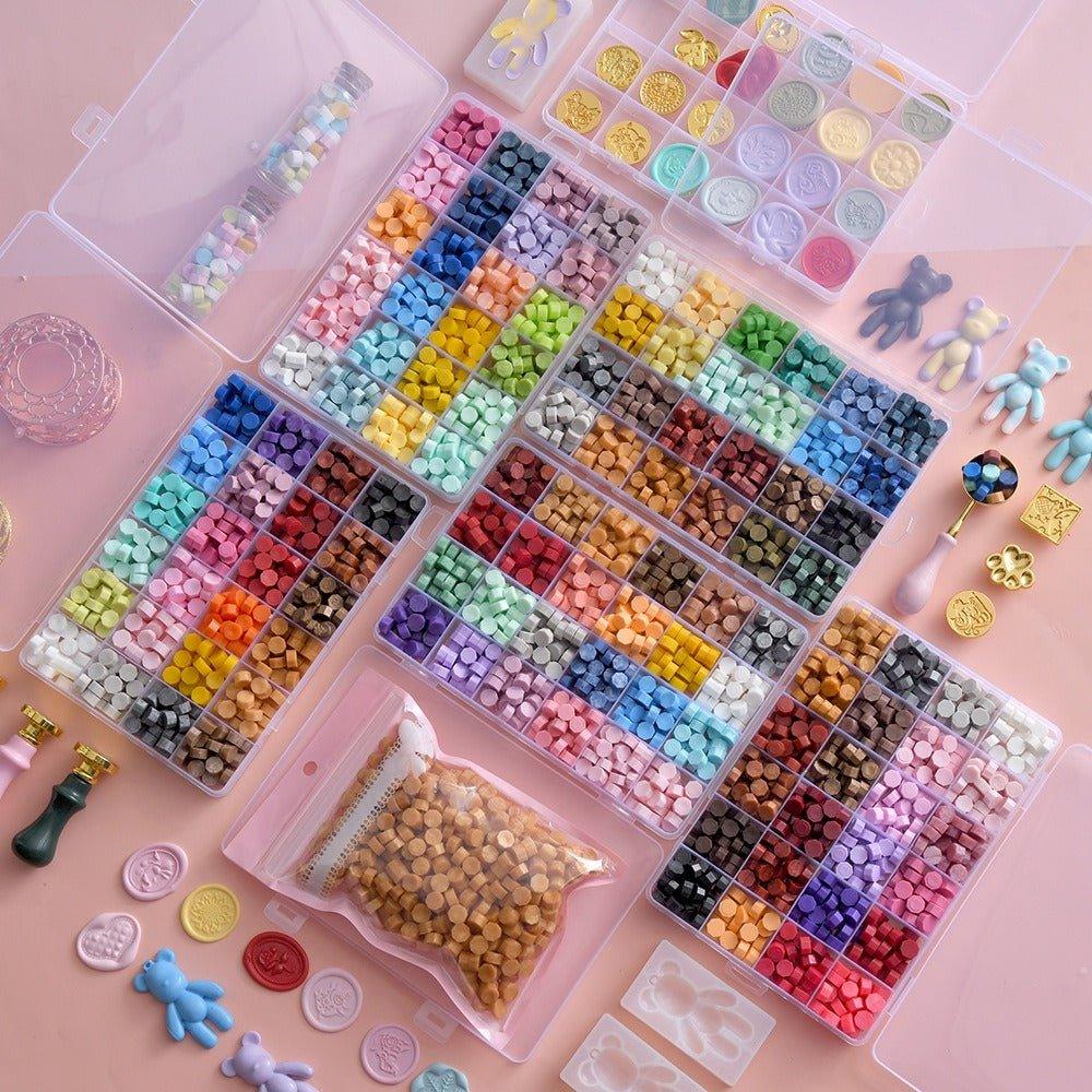 5014 (24 Colors Box Sealer Wax Sealer Stamps) - Memo Journals