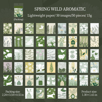 [2601-236] Four Seasons Roaming Series Journal Decorative Stickers 4 Styles