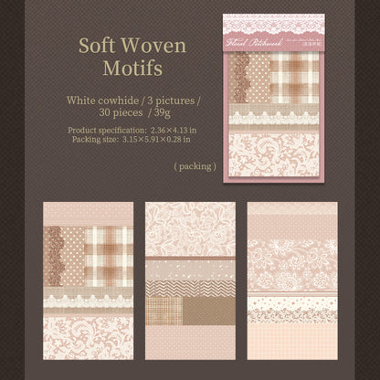 [2601-171] Floral Patchwork – Vintage Lace Collage Paper Pad (6 Designs)