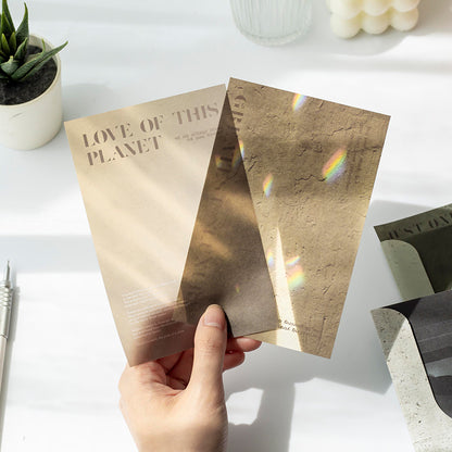 [2601-152] Light & Shadow Texture Paper – Base Collage DIY Journal Sheets (8 Designs)