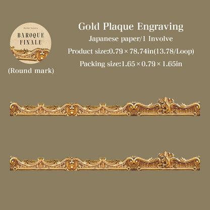 [2601-158] Baroque Finale – Ornate Frame Washi Tape Set (4 Designs)