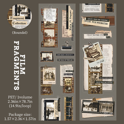 [2601-157] Fragmented Memories – Vintage Collage PET Tape (4 Designs)