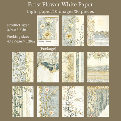 [2603-044] Floral Background Ephemera Book 6 Styles