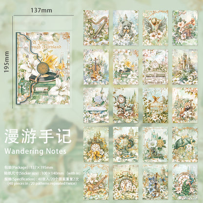 [2603-043] Fantasy Butterfly Ephemera Paper 6 Styles