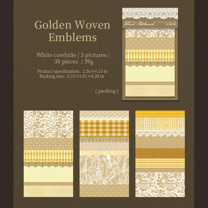 [2601-171] Floral Patchwork – Vintage Lace Collage Paper Pad (6 Designs)