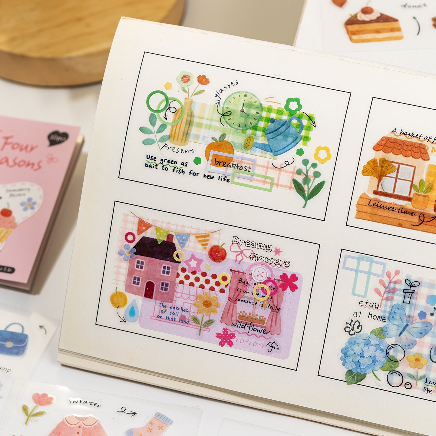 [2603-144] Seasonal Signal PET Journal Stickers 4 Styles