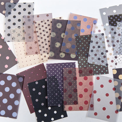 [2603-091] Dot Pattern Vellum Background Paper 4 Styles