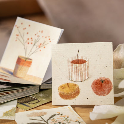 [2603-102] Mini Square Lifestyle Sticker Book 4 Styles