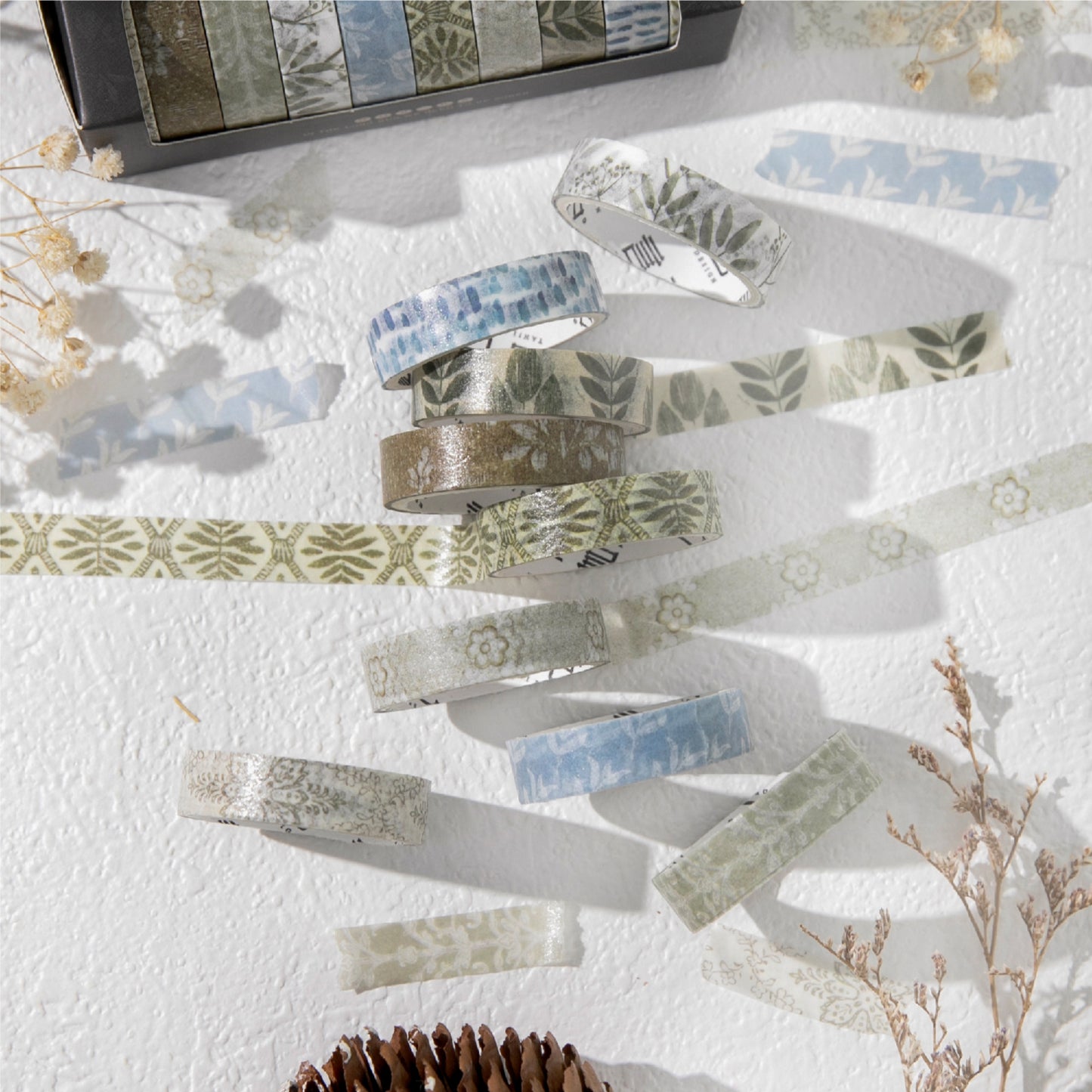 [2601-205] Vintage Life Washi Tape Set 10 Rolls 6 Styles
