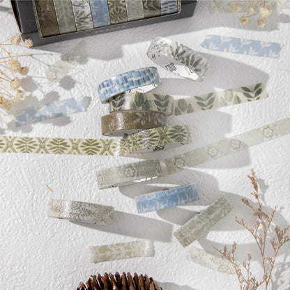 [2601-205] Vintage Life Washi Tape Set 10 Rolls 6 Styles