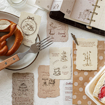 [2602-021] Dream Imprint Vintage Paper Stickers 4 Styles