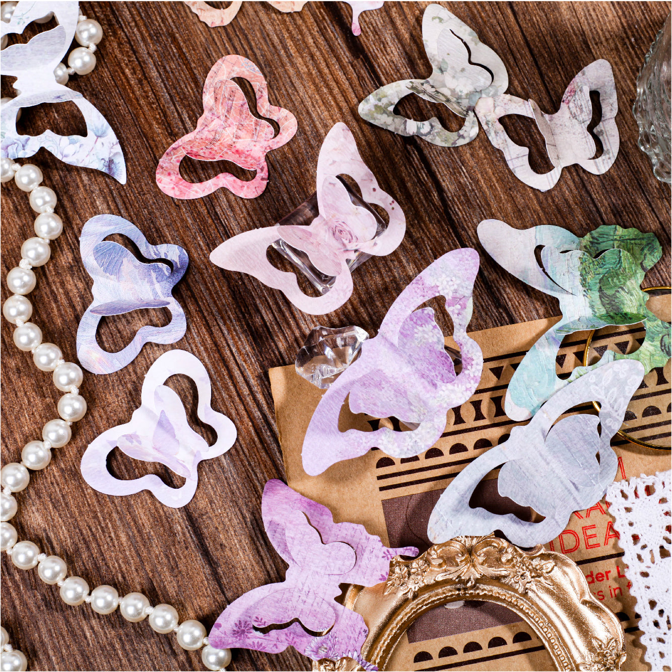 [2603-057] 3D Butterfly Ephemera Pack 20 Pieces