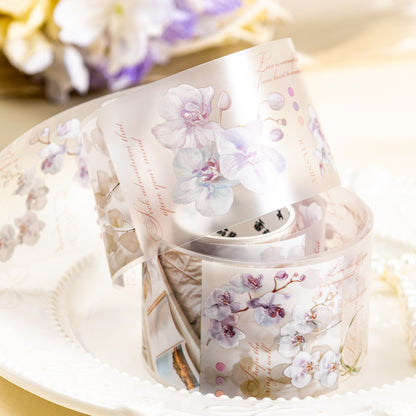 [2601-234] Leisure Time Series Botanical PET Washi Tape Journal Decoration 6 Styles