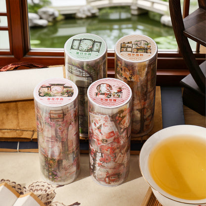 [2603-112] Chinese Seasonal Scene PET Tape 4 Styles