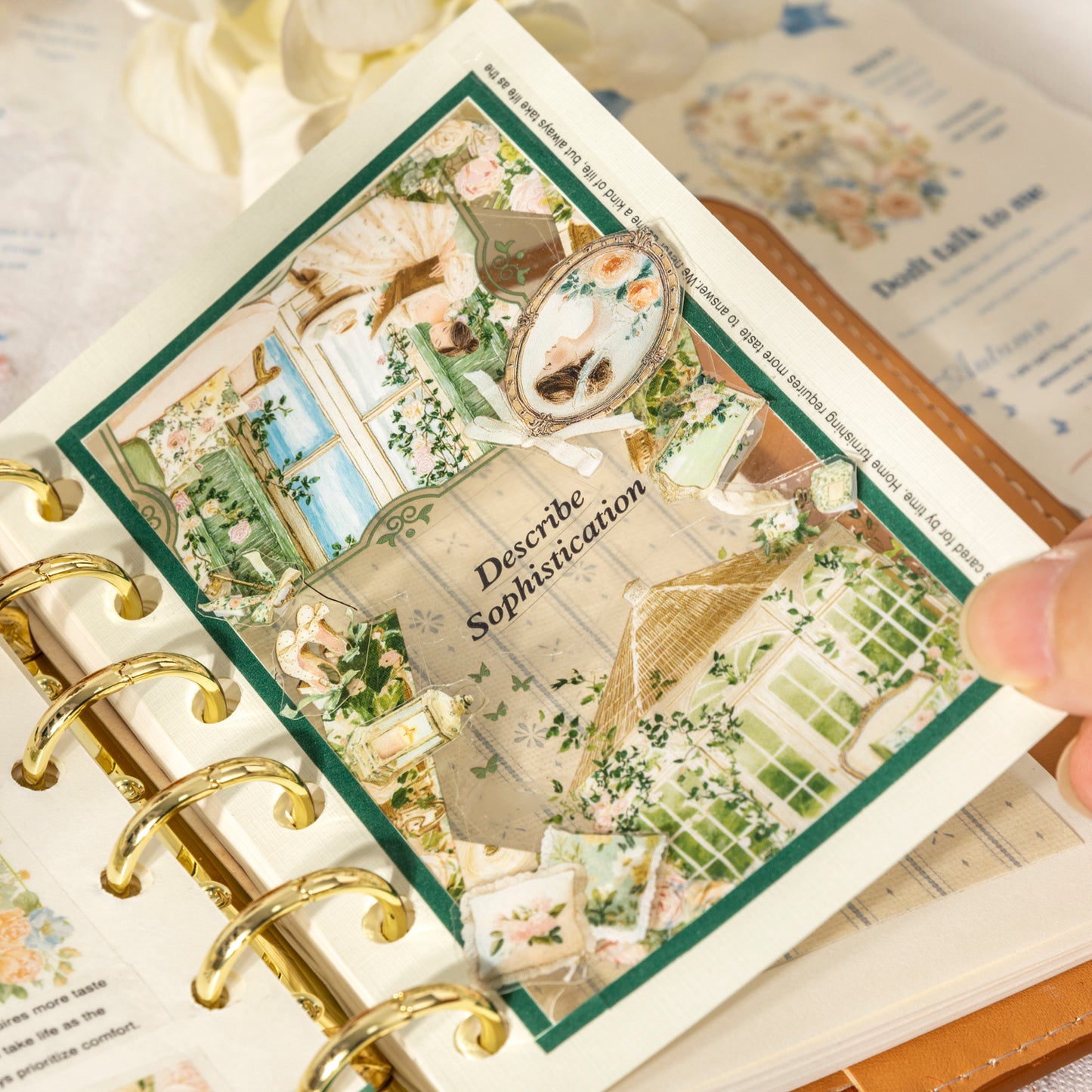 [2601-141] French Countryside PET Washi Tape – Romantic Garden Collage Series (6 Designs)