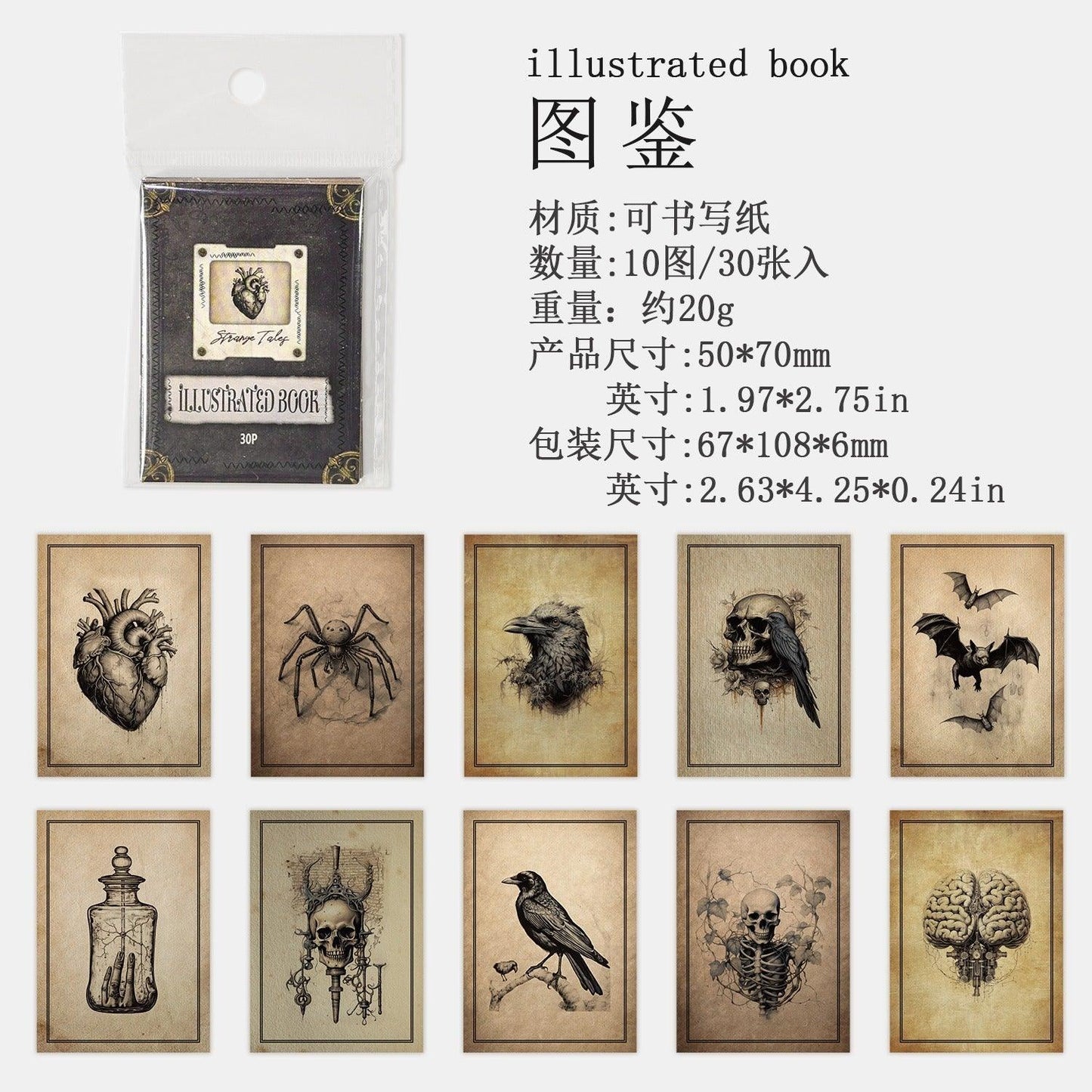 1120 Stickers Strange Story Series - Memo Journals