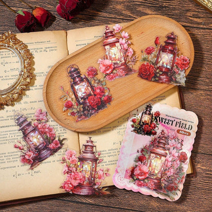 1121 PET Stickers Warmth Oil Lamp Series - Memo Journals