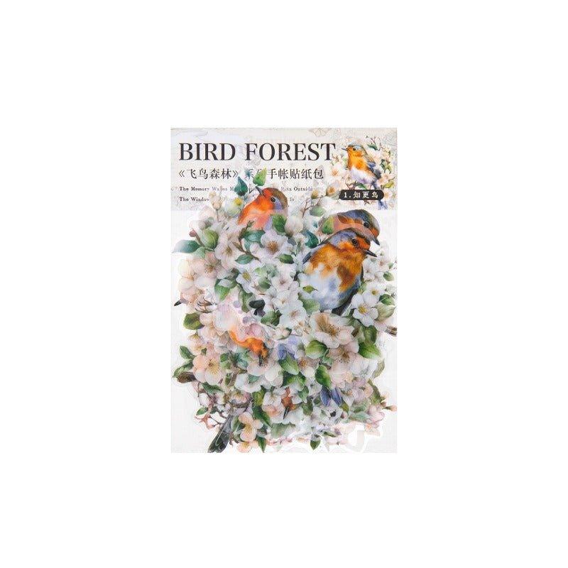 1140 Stickers Bird Forest Series - Memo Journals