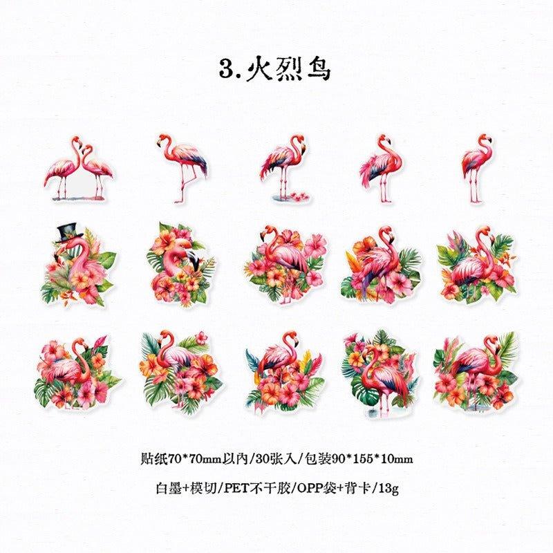 1140 Stickers Bird Forest Series - Memo Journals