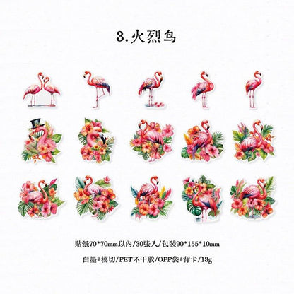 1140 Stickers Bird Forest Series - Memo Journals