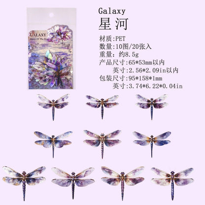 1143 Stickers Dragonfly Dance Series - Memo Journals