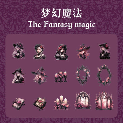 1173 Sticker Pack Magic Girl Series - Memo Journals