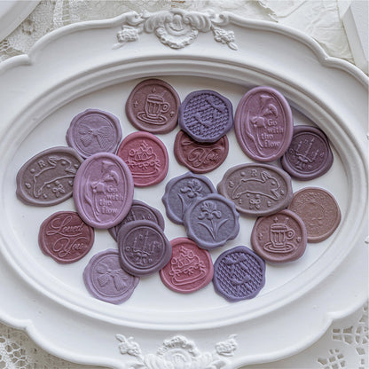 [2601-189] Mo Card Wax Seal Style PVC Stickers