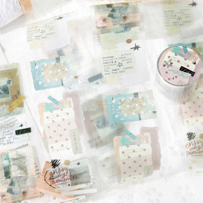 [2601-204] Free Wild PET Tape Collage Stickers 6 Styles