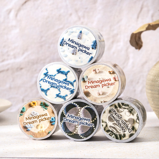 [2603-034] Plush Theme Seamless Washi Tape 6 Styles
