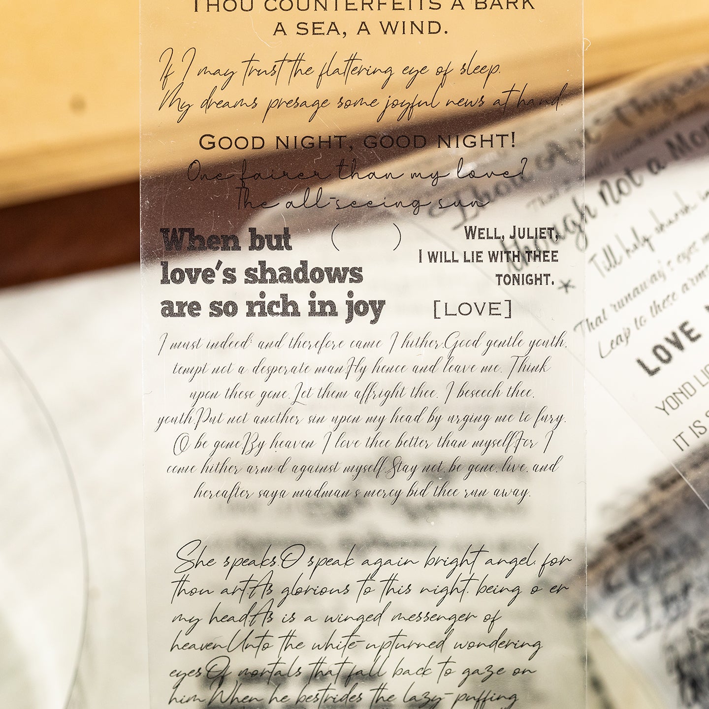 [2603-114] Typography Quote PET Tape 4 Styles