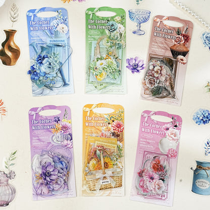 [2603-065] Modern Minimalist Floral Stickers 6 Styles