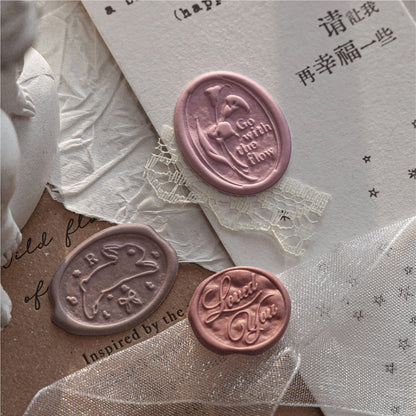 [2601-189] Mo Card Wax Seal Style PVC Stickers