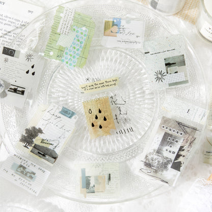 [2601-204] Free Wild PET Tape Collage Stickers 6 Styles