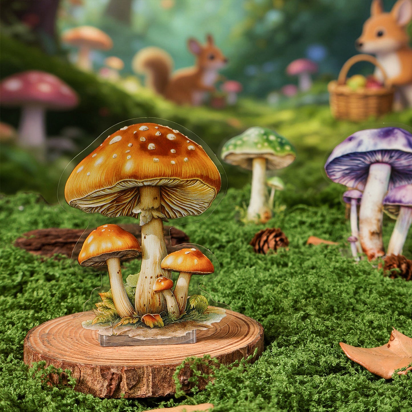 [2601-200] Dark Enchantment Mushroom House Story PET Stickers