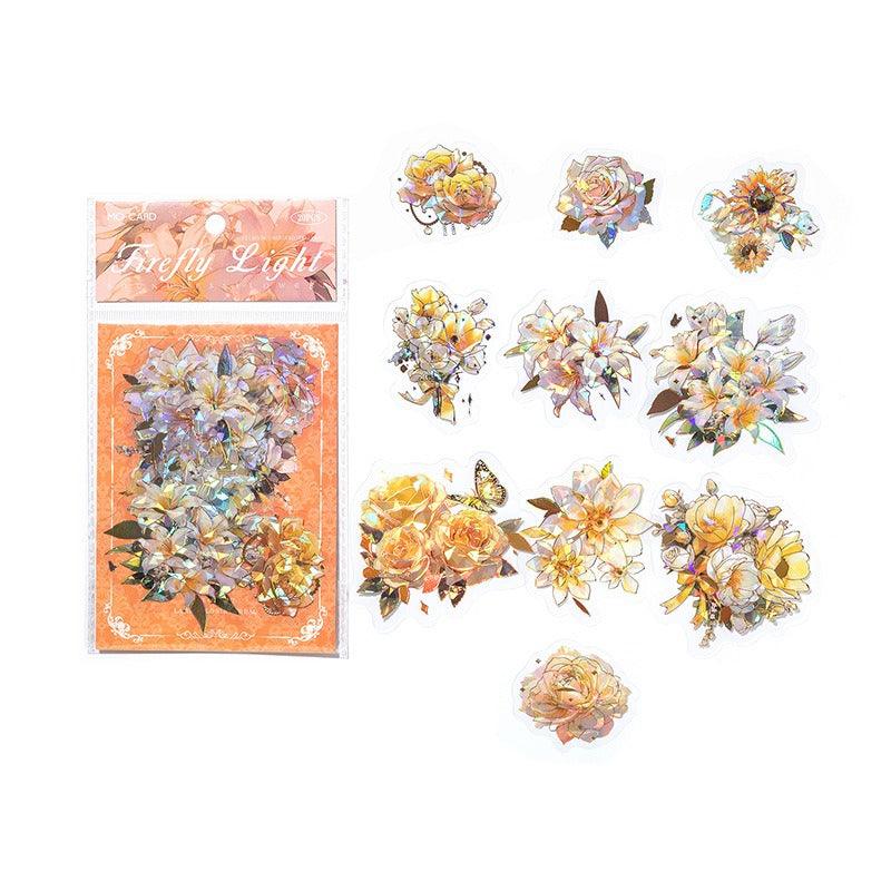 1181 PET Sticker Pack Boundless Flower Spectrum Series - Memo Journals