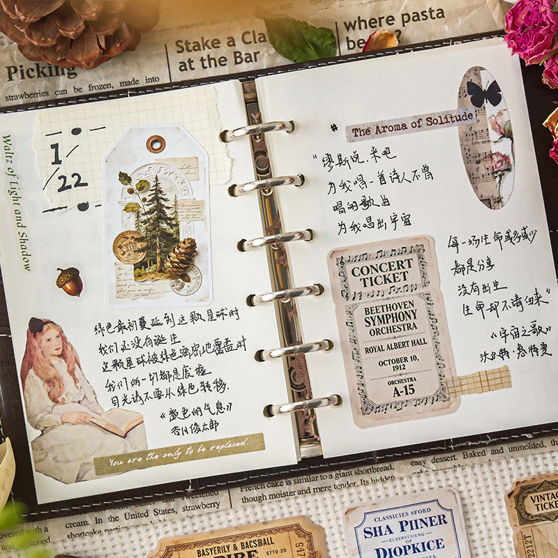 [2601-191] Vintage Collector Life Sticker Set