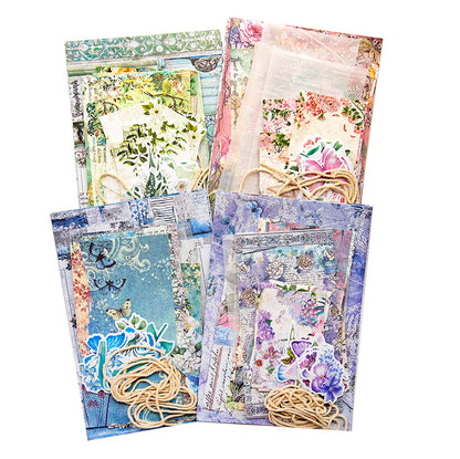 [2601-217] Emotion Collector Mixed Media Collage Stickers Pack