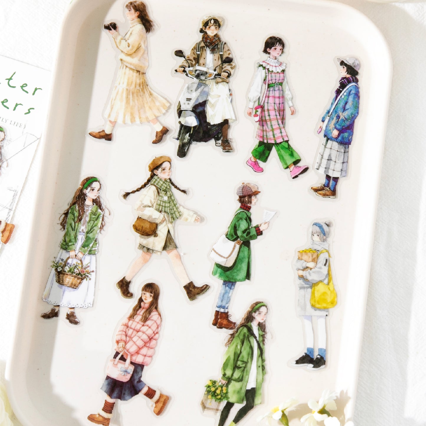[2601-183] Street Corner Walkers Character Life Stickers Pack