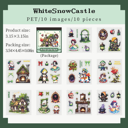 [2603-139] Pixel Fairy Tale PET Sticker Book 4 Styles