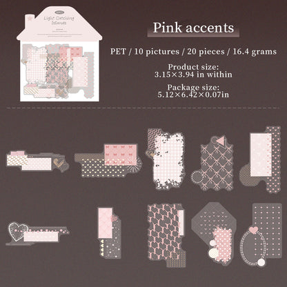 [2603-119] Minimal Girl PET Sticker Pack 6 Styles